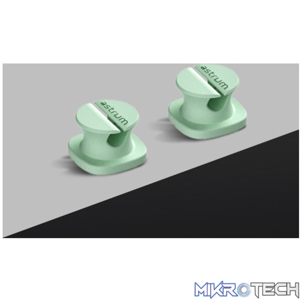 CO060 Mini Cable Organizer Clips - 4 Piece Set for Cable Management- Green - Image 5